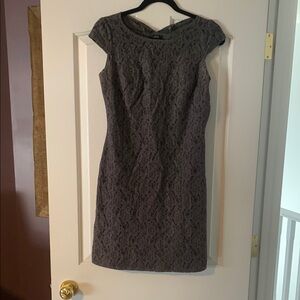 Jacob Charcoal Lace Mini Dress